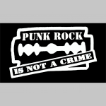 Punk Rock is not a Crime čierne trenírky BOXER s tlačeným logom, top kvalita 95%bavlna 5%elastan